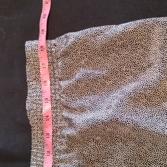 Chaus Petites Suit Skirt Size 14 Black w/ small Grey polka dots 100% Polyester - Picture 5 of 11